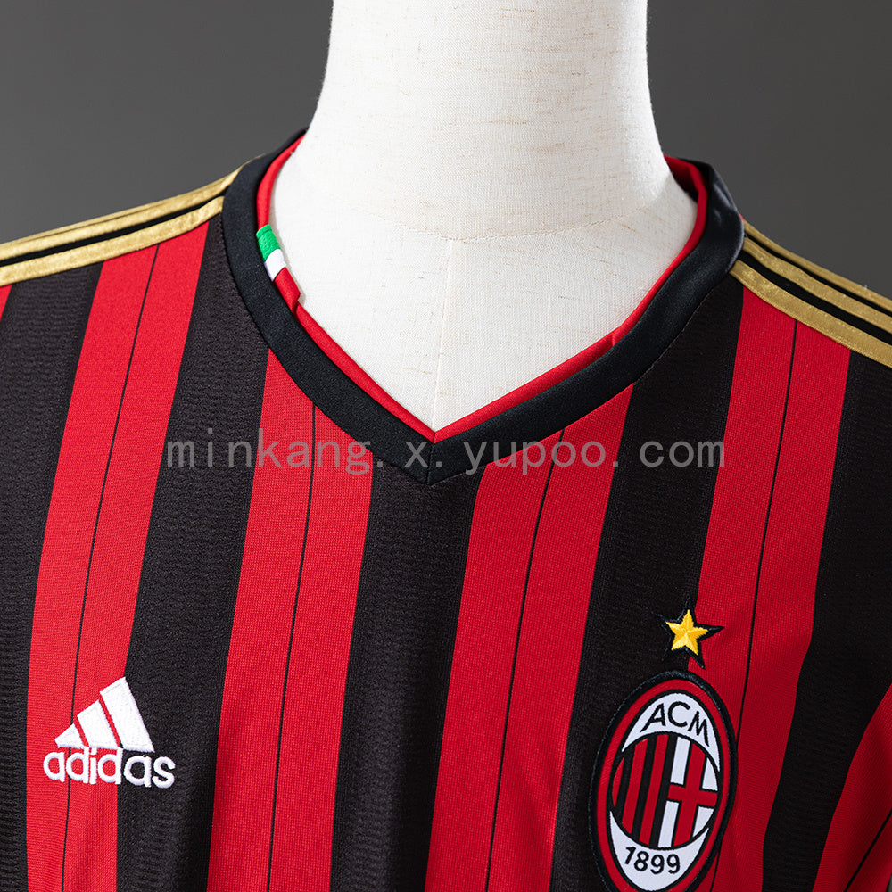 AC Milan Home 13/14 Long Sleeve Retro