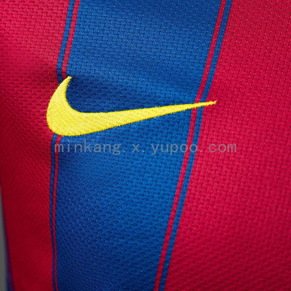 Barcelona 09/10 Home Long Sleeve Player Version Retro Jersey