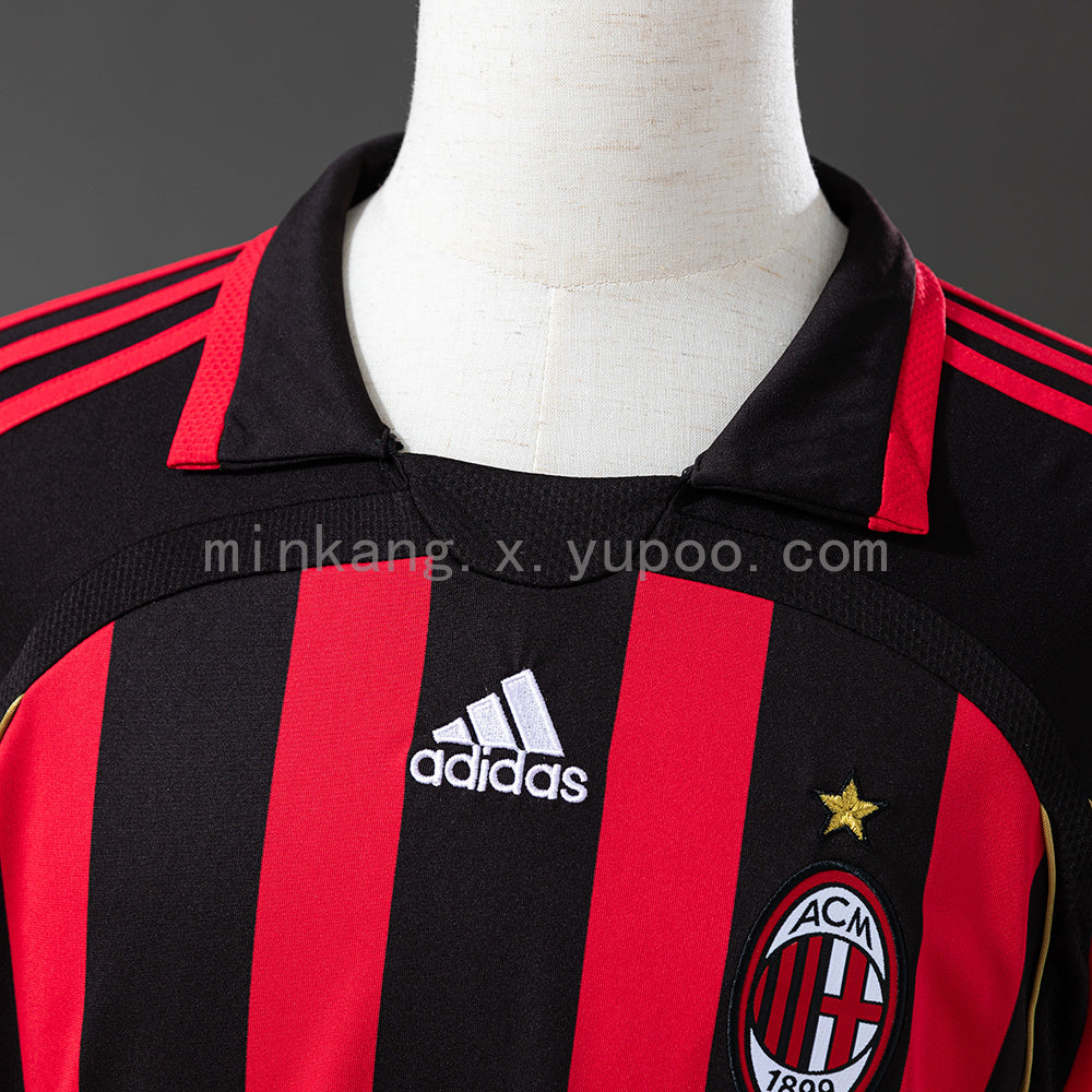 AC Milan Home 06/07 Long Sleeve Retro