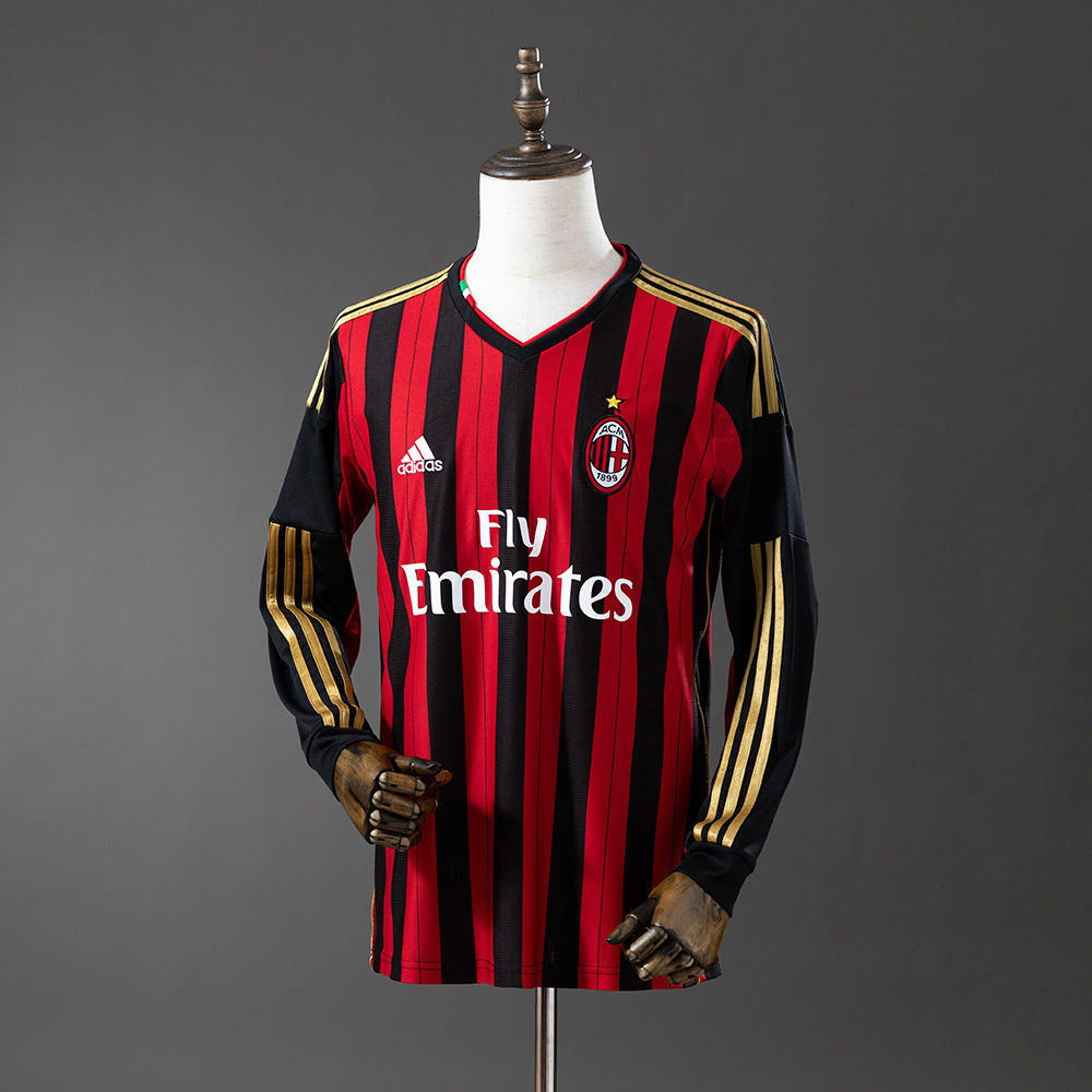 AC Milan Home 13/14 Long Sleeve Retro