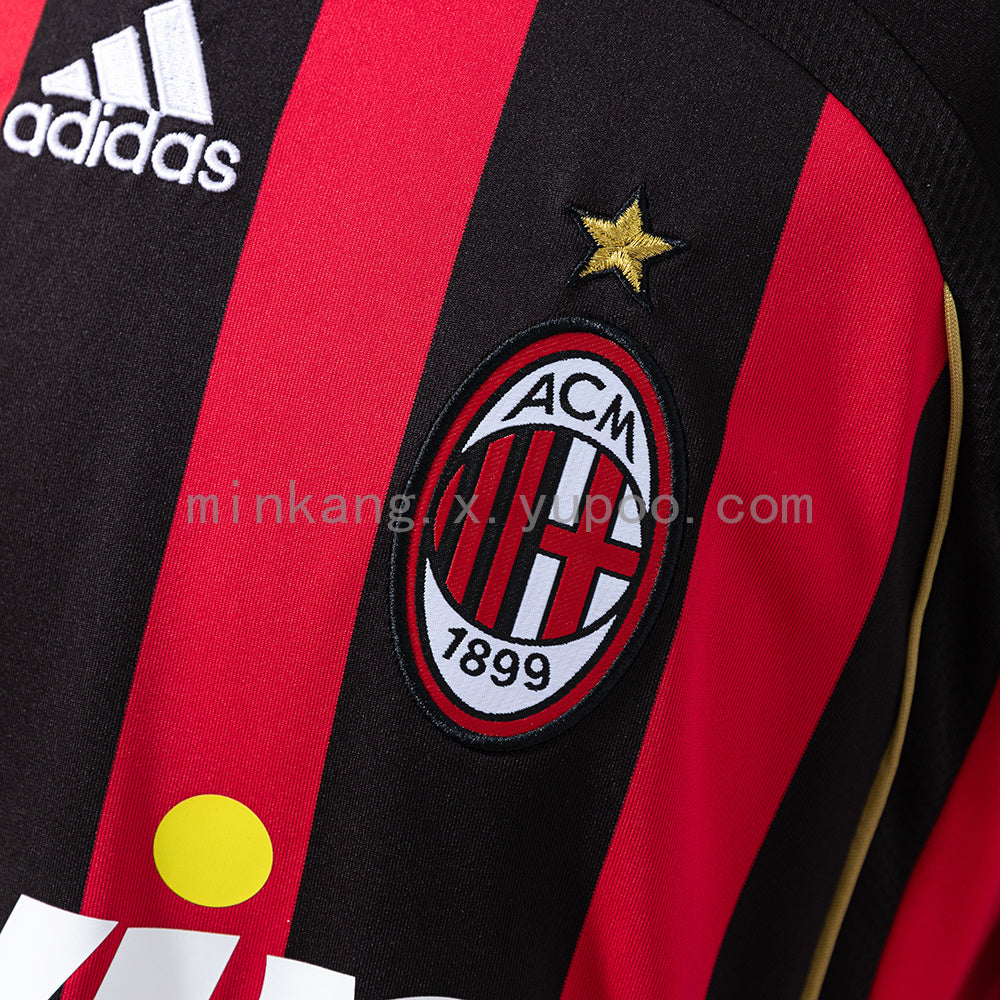 AC Milan Home 06/07 Long Sleeve Retro