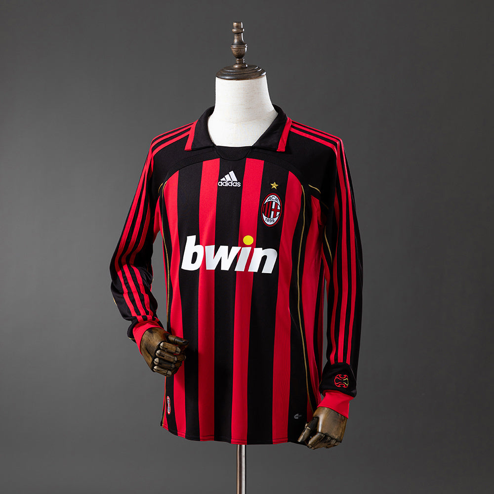 AC Milan Home 06/07 Long Sleeve Retro