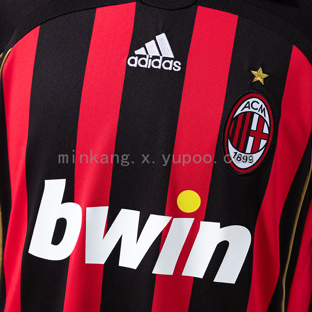 AC Milan Home 06/07 Long Sleeve Retro