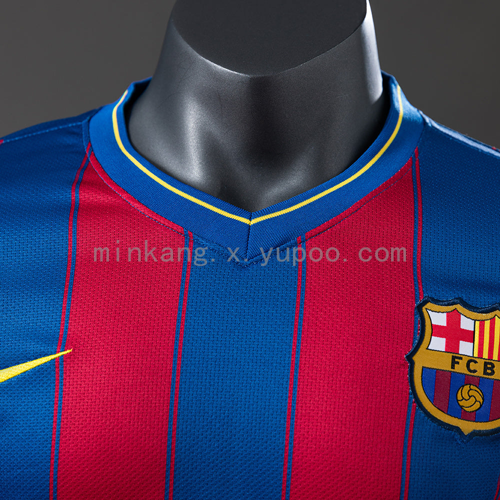 Barcelona 09/10 Home Long Sleeve Player Version Retro Jersey