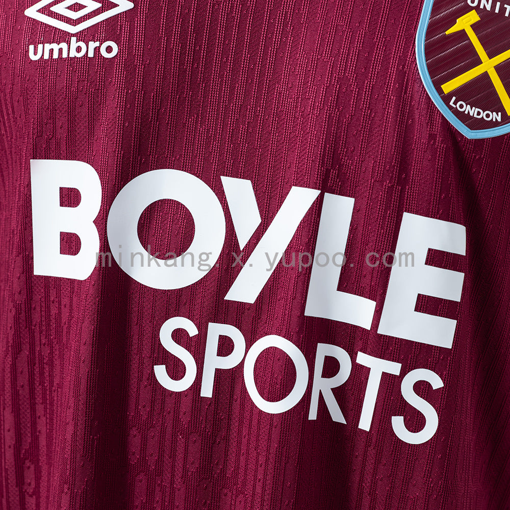 West Ham Home Jersey 25/26 Player Version