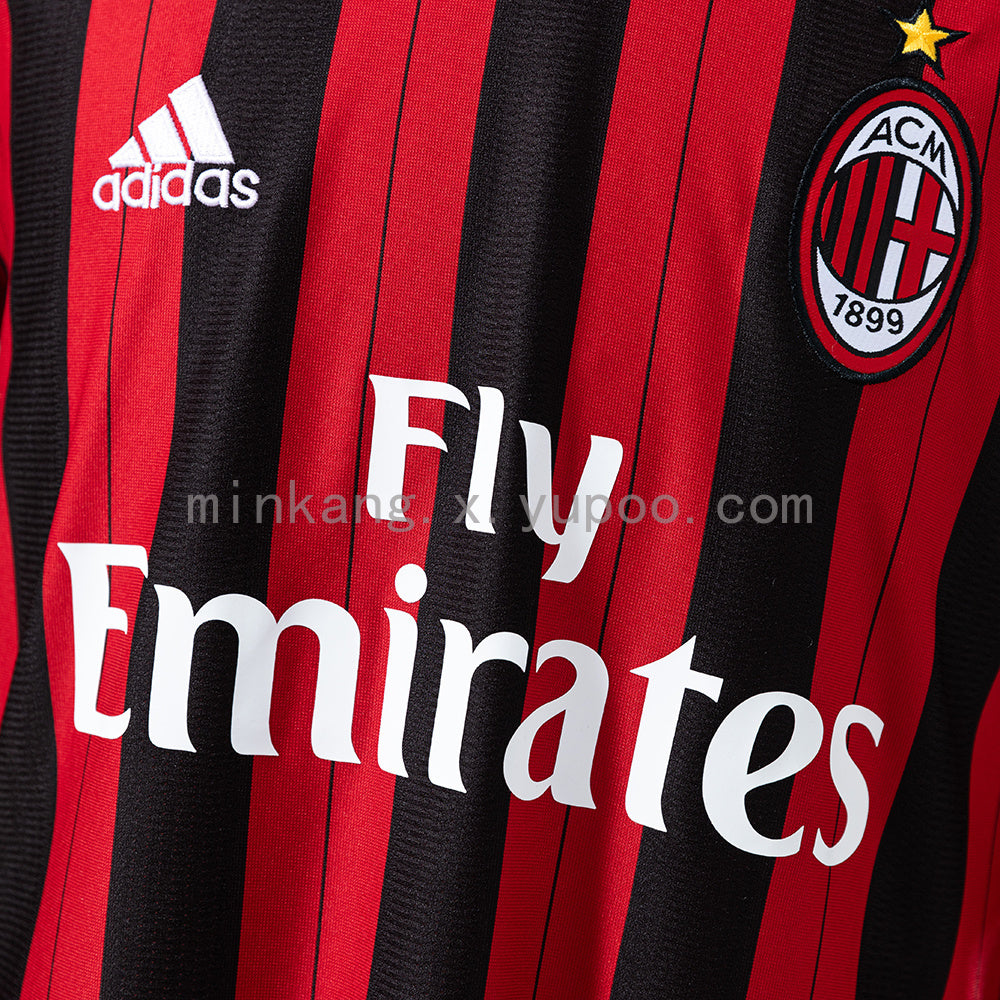 AC Milan Home 13/14 Long Sleeve Retro