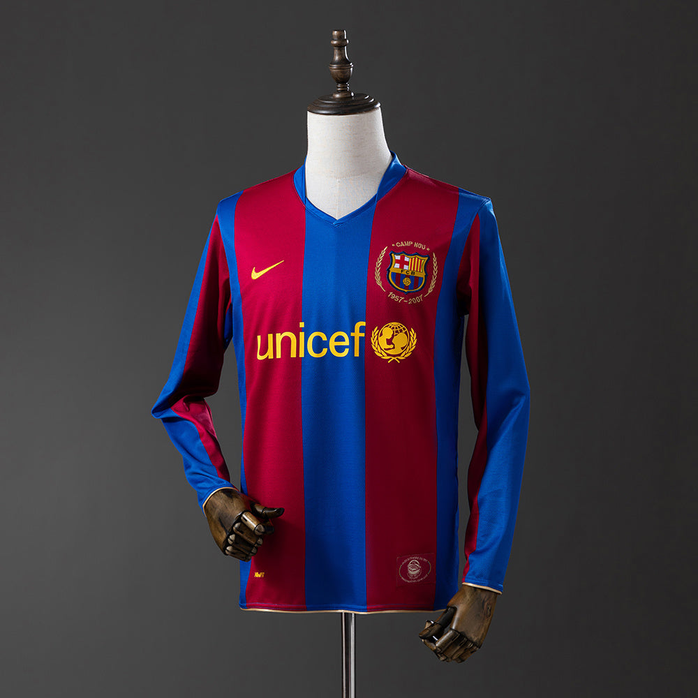 Barcelona Retro 07/08 Long Sleeves Home