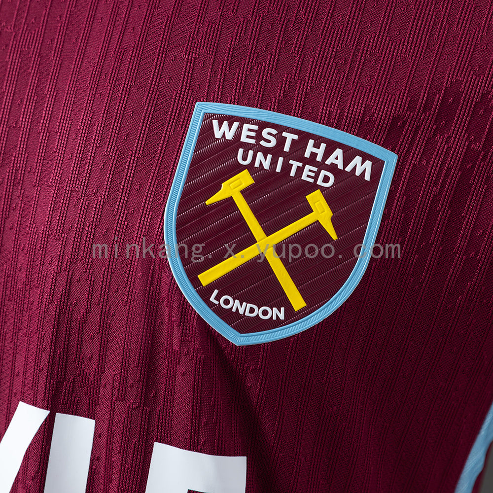 West Ham Home Jersey 25/26 Player Version